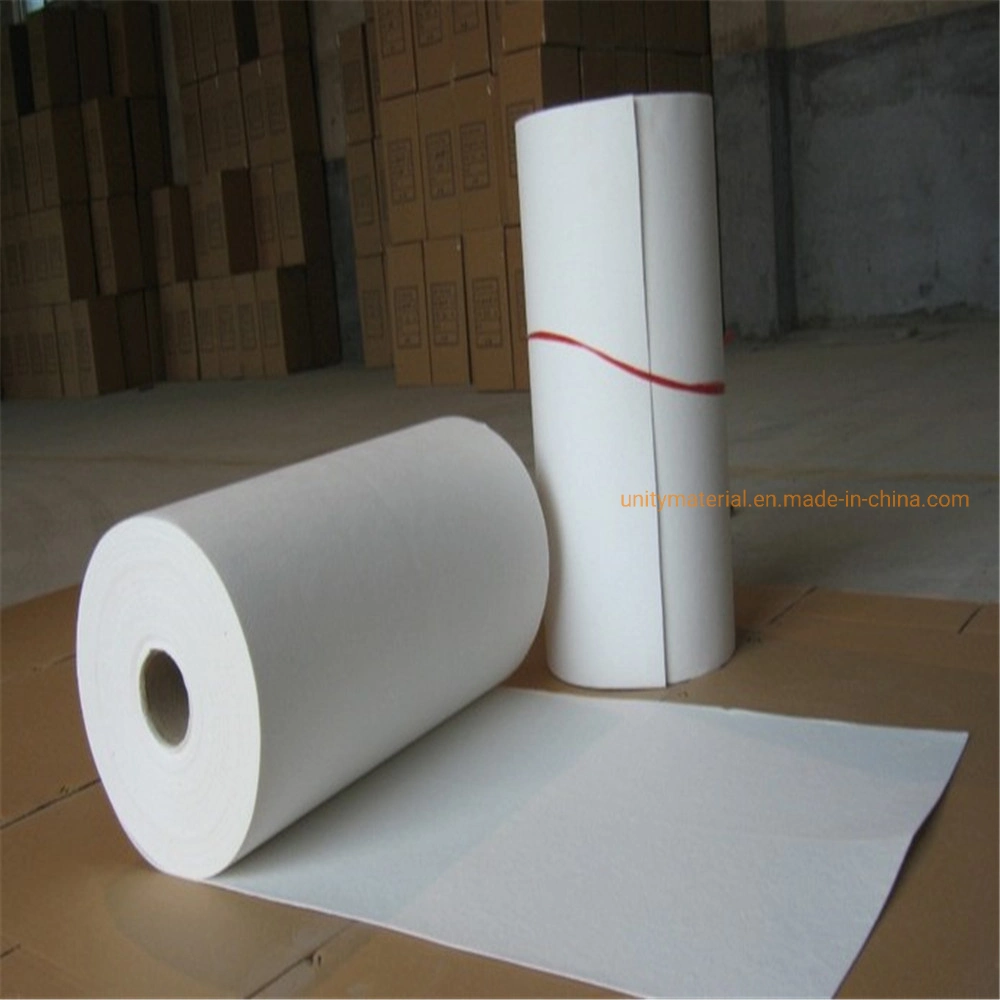 1260c 1300c 1400c 1000c High Temperature Ceramic Fiber High Alumina Paper Heat Resistant Thermal Insulation Material for Exhaust Pipes Sealing