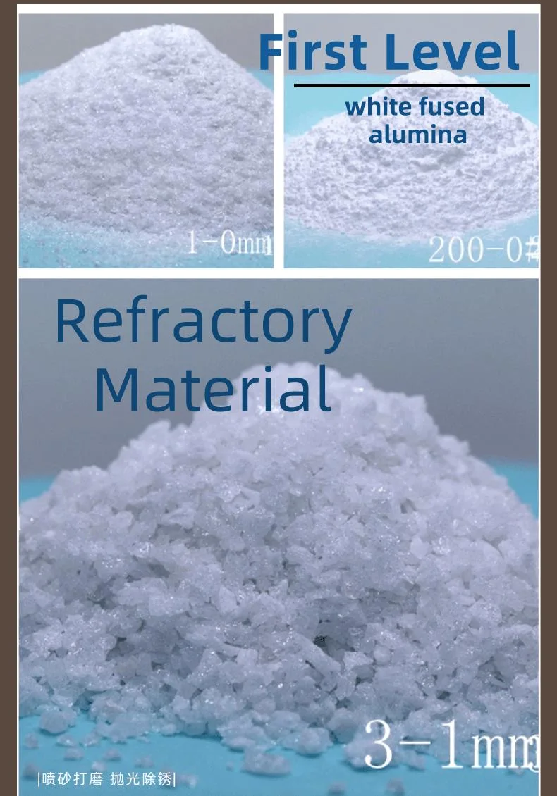 Free Sample White Fused Alumina Refractory Hardness Corundum Refractory Raw Material